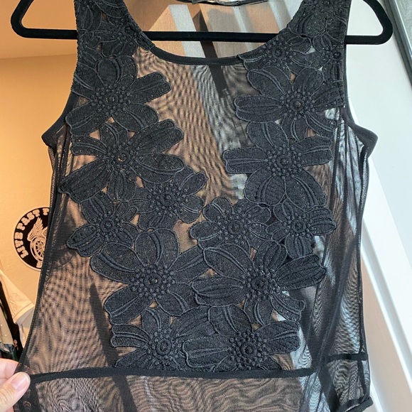 Sheer/Lace Bodysuit - Picture 2 of 4